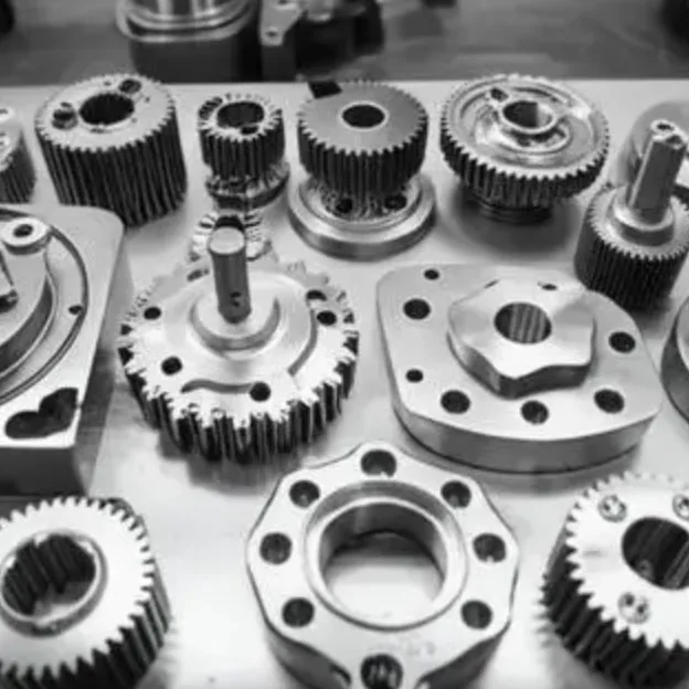 Custom precision metal parts collage